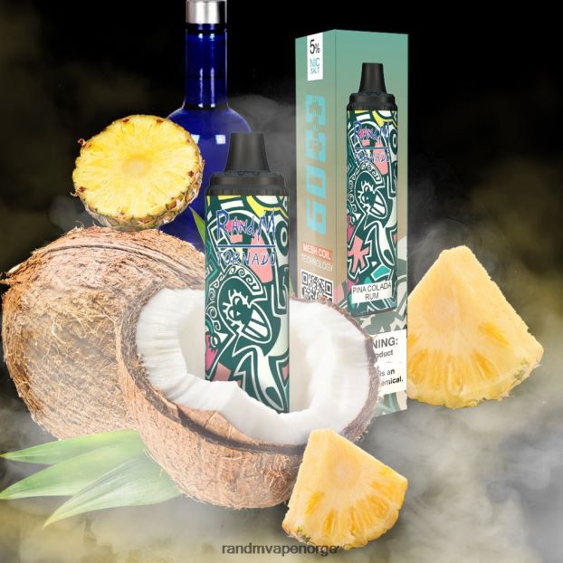 pina colada rom RandM Tornado 6000 luftstrømkontroll vape pod enhet 1 stk 4L8N2H280 - RandM vape sale