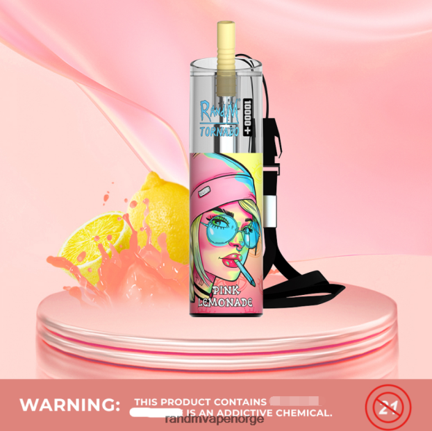 rosa limonade RandM Tornado 10000 pluss luftstrømkontroll vape enhet 1 stk 4L8N2H77 - RandM shop rabattkode