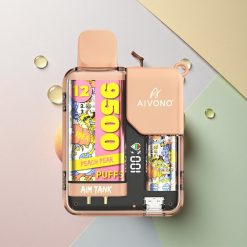 Aivono Aim Tank 9500 Fersken Pære 650mAh 18ml Nikotin