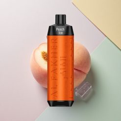 Al Fakher Crown Bar 8000 Crystal Fersken Is med 600mAh og 5mg nikotin