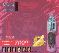 bananis RandM Tornado 7000 luftstrømkontroll vape enhet 1 stk 4L8N2H172 - RandM oslo