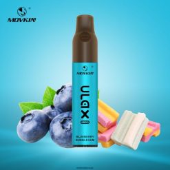 blåbær tyggegummi RandM Movkin Ulax 6800 (keramisk spole) oppladbar engangs vape pod-enhet 4L8N2H67 - RandM shop rabattkode