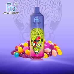 surt godteri Fumot RandM Tornado 9000 pro vape-enhet med batteri og ejuice-skjerm versjon 1 4L8N2H197 - RandM shop rabattkode
