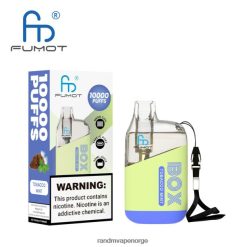 tobakk mynte Fumot Original RandM Tornado Box 10000 luftstrømkontroll vape enhet 1 stk 4L8N2H101 - RandM Norge