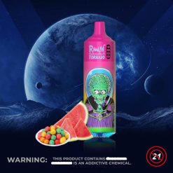 vannmelon tyggegummi RandM Tornado 9000 vape pod-enhet 1 stk versjon 1 4L8N2H130 - RandM vape sale